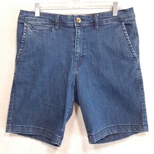William Rast Mens Shorts Sz.32x8/Blue Denim/Casual/Spandex Blend